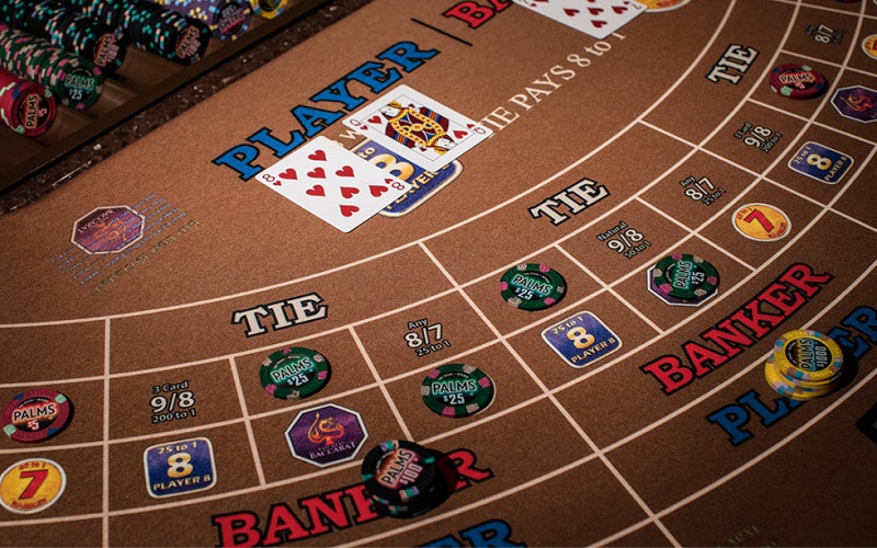 Baccarat in casino